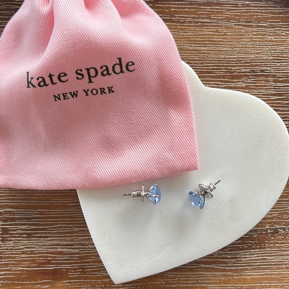 Kate spade light sapphire triple prong studs - Picture 2 of 4